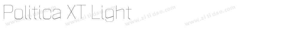 Politica XT Light字体转换